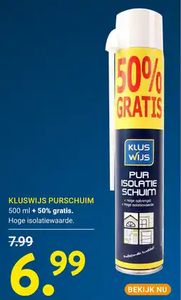 Kluswijs Kluswijs purschuim aanbieding