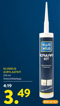Kluswijs Kluswijs acrylaatkit aanbieding