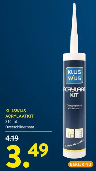 Kluswijs Kluswijs acrylaatkit aanbieding