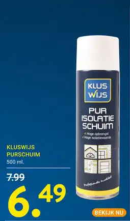 Kluswijs Kluswijs purschuim aanbieding