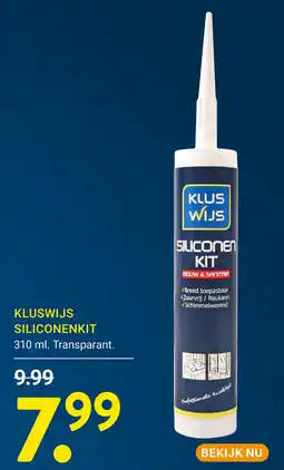 Kluswijs Kluswijs siliconenkit aanbieding