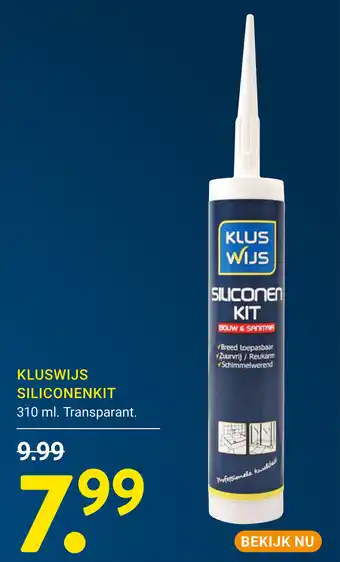 Kluswijs Kluswijs siliconenkit aanbieding