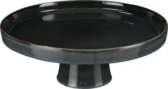 Intratuin Mica Decorations taartplateau Racco antraciet D 28 H 11 cm aanbieding