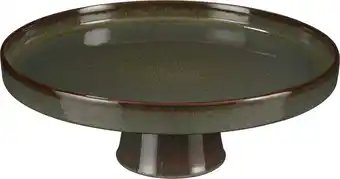 Intratuin Mica Decorations taartplateau Racco groen D 28 H 11 cm aanbieding