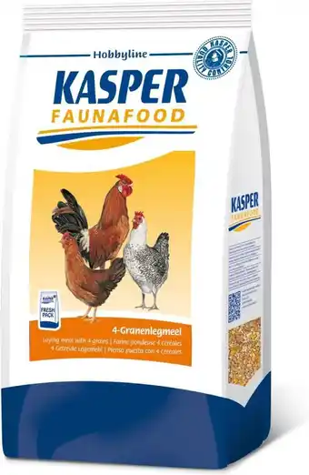 Intratuin Kasper Faunafood kippenvoer legmeel 4-granen 4 kg aanbieding