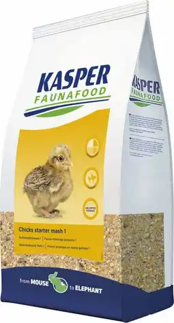 Intratuin Kasper Faunafood kippenvoer kuikenopfokmeel 4 kg aanbieding