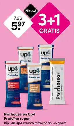 Drogisterij Visser Powerhouse en Up4 Proteïne repen aanbieding