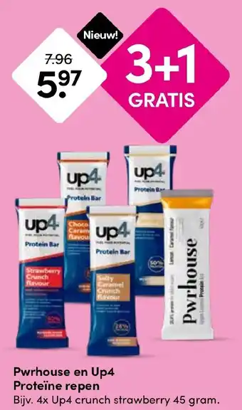 Drogisterij Visser Powerhouse en Up4 Proteïne repen aanbieding