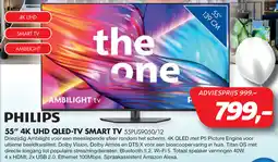 Vobis Philips 4K UHD QLED-TV SMART TV 55PUS9050/12 aanbieding
