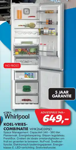 Vobis Koel-vries-combinatie WHK26403XP6E1 aanbieding