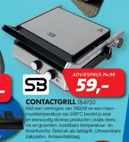 Vobis Contactgrill SB4930 aanbieding