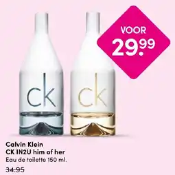 Drogisterij Visser Calvin Klein CK IN2U him of her aanbieding