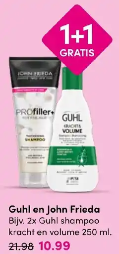 Drogisterij Visser Guhl en John Frieda aanbieding