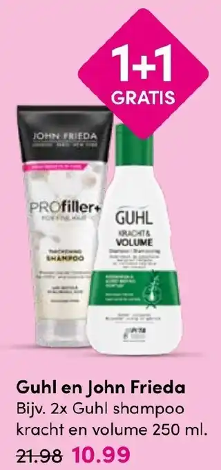 Drogisterij Visser Guhl en John Frieda aanbieding