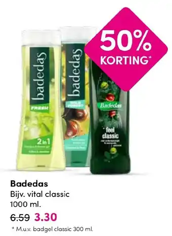 Drogisterij Visser Badedas aanbieding