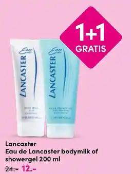 Drogisterij Visser Lancaster Eau de Lancaster bodymilk of showergel aanbieding