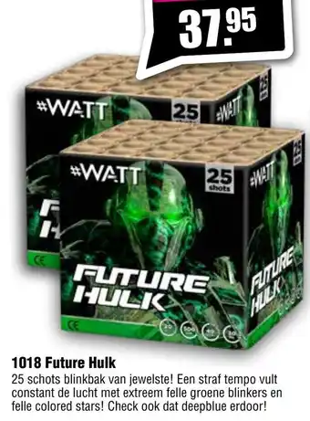 Vuurwerk Bull 1018 Future Hulk aanbieding