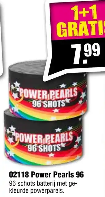 Vuurwerk Bull 02118 Power Pearls 96 aanbieding