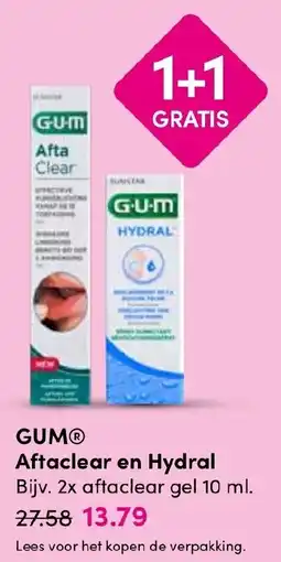 Drogisterij Visser GUM Aftaclear en Hydral aanbieding