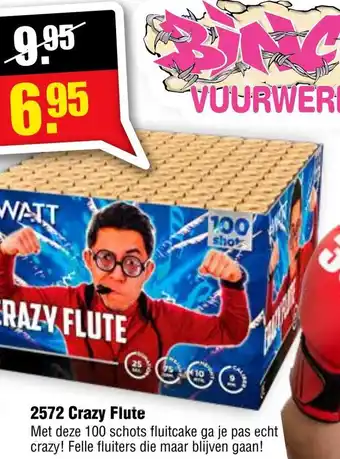 Vuurwerk Bull 2572 Crazy Flute aanbieding