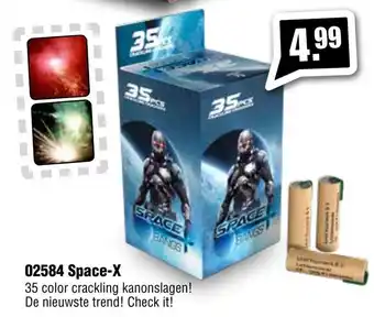 Vuurwerk Bull 02584 Space-X aanbieding