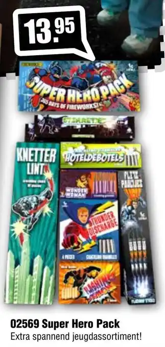 Vuurwerk Bull 02569 Super Hero Pack aanbieding