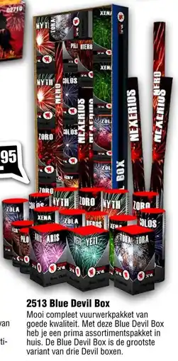 Vuurwerk Bull 2513 Blue Devil Box aanbieding
