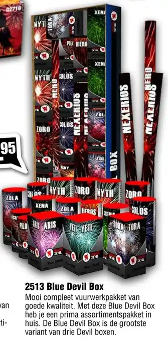 Vuurwerk Bull 2513 Blue Devil Box aanbieding