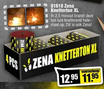Vuurwerk Bull 01618 Zena Knetterton XL aanbieding