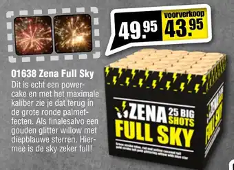 Vuurwerk Bull 01638 Zena Full Sky aanbieding