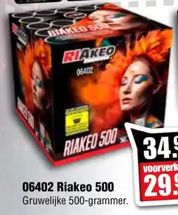 Vuurwerk Bull 06402 Riakeo 500 aanbieding