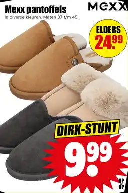 Dirk Mexx pantoffels aanbieding