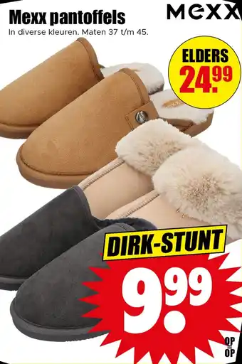Dirk Mexx pantoffels aanbieding