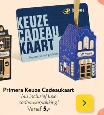 Primera Primera Keuze Cadeaukaart aanbieding