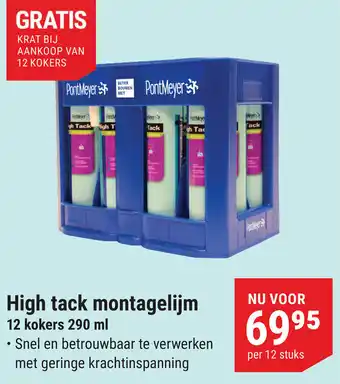 Pontmeyer High tack montagelijm aanbieding