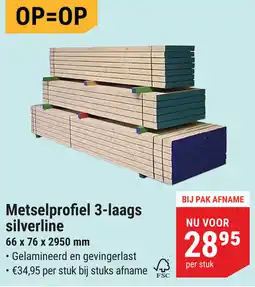 Pontmeyer Metselprofiel 3-laags silverline aanbieding