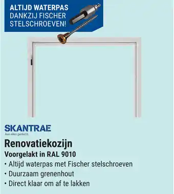 Pontmeyer Skantrae Renovatiekozijn Voorgelakt in RAL 9010 aanbieding