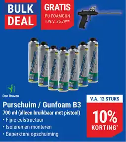 Pontmeyer Purschuim / Gunfoam B3 aanbieding