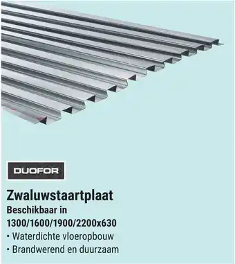 Pontmeyer Zwaluwstaartplaat aanbieding