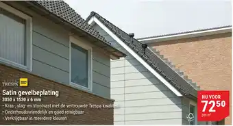 Pontmeyer Trespa Satin gevelbeplating aanbieding