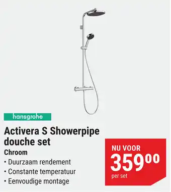 Pontmeyer Activera S Showerpipe douche set aanbieding