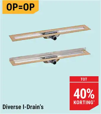 Pontmeyer Diverse I-Drain's aanbieding
