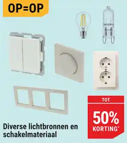 Pontmeyer Diverse lichtbronnen en schakelmateriaal aanbieding