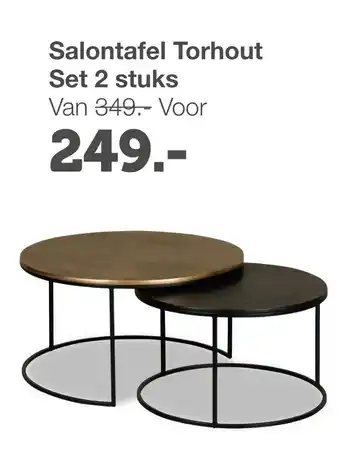 Woonexpress Salontafel Torhout Set 2 stuks aanbieding