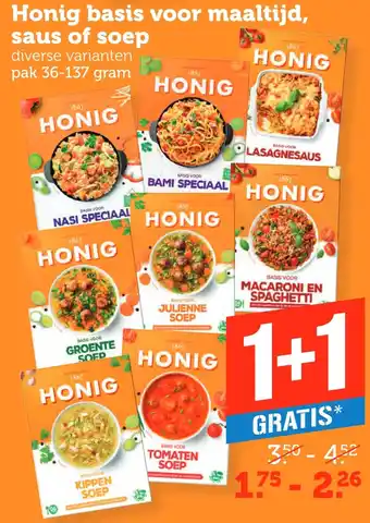 Coop Honig basis voor maaltijd, saus of soep aanbieding