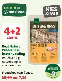 Maxi Zoo Real Nature Wilderness kattenvoeding aanbieding