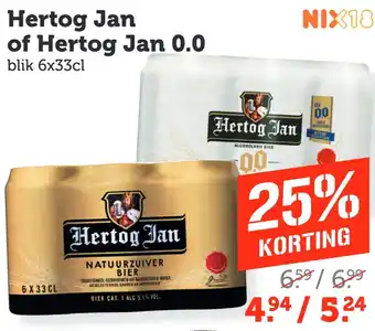 Coop Hertog Jan of Hertog Jan 0.0 aanbieding