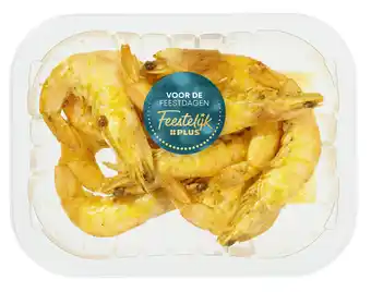 PLUS Feestelijk PLUS Gourmet mini gamba's gemarineerd aanbieding