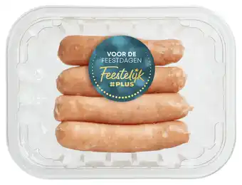PLUS Feestelijk PLUS Gourmet mini Varkenschipolata's aanbieding