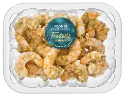 PLUS Feestelijk PLUS Gourmet mini garnalen knoflook aanbieding
